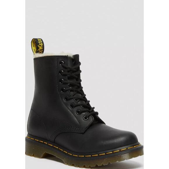 DR MARTENS FAUX FUR CLASSIC BOOTS - Picture 14 of 16